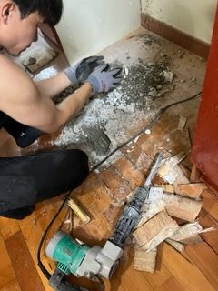 거실 마루 아래 배관 누수 보수 공사일지 35